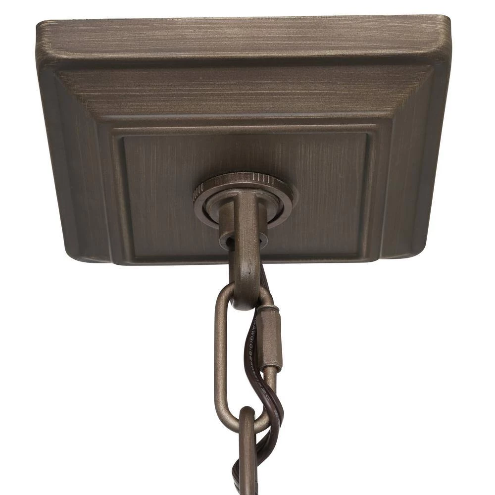 Smyth 10-Light Gunmetal Bronze Pendant with Clear Glass by Golden Lighting 4 Smyth 10-Light Gunmetal Bronze Pendant with Clear Glass by Golden Lighting - Image 2