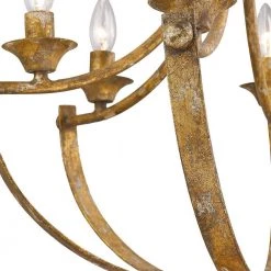 Victoria 6-Light Candlestick Heirloom Gold Chandelier by Golden Lighting -Golden Lighting Shop heirloom gold golden lighting chandeliers 0815 6 hg 1f 1000