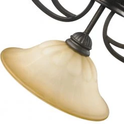 Ocatavia Collection 3-Light Leather Crackle Island Pendant by Golden Lighting -Golden Lighting Shop leather crackle golden lighting chandeliers 11610mplc 76 1000