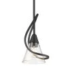 Olympia 1-Light Matte Black Clear Glass Crystal Mini Pendant Light by Golden Lighting -Golden Lighting Shop matte black clear glass golden lighting chandeliers 1648 m1l blk clr 64 1000