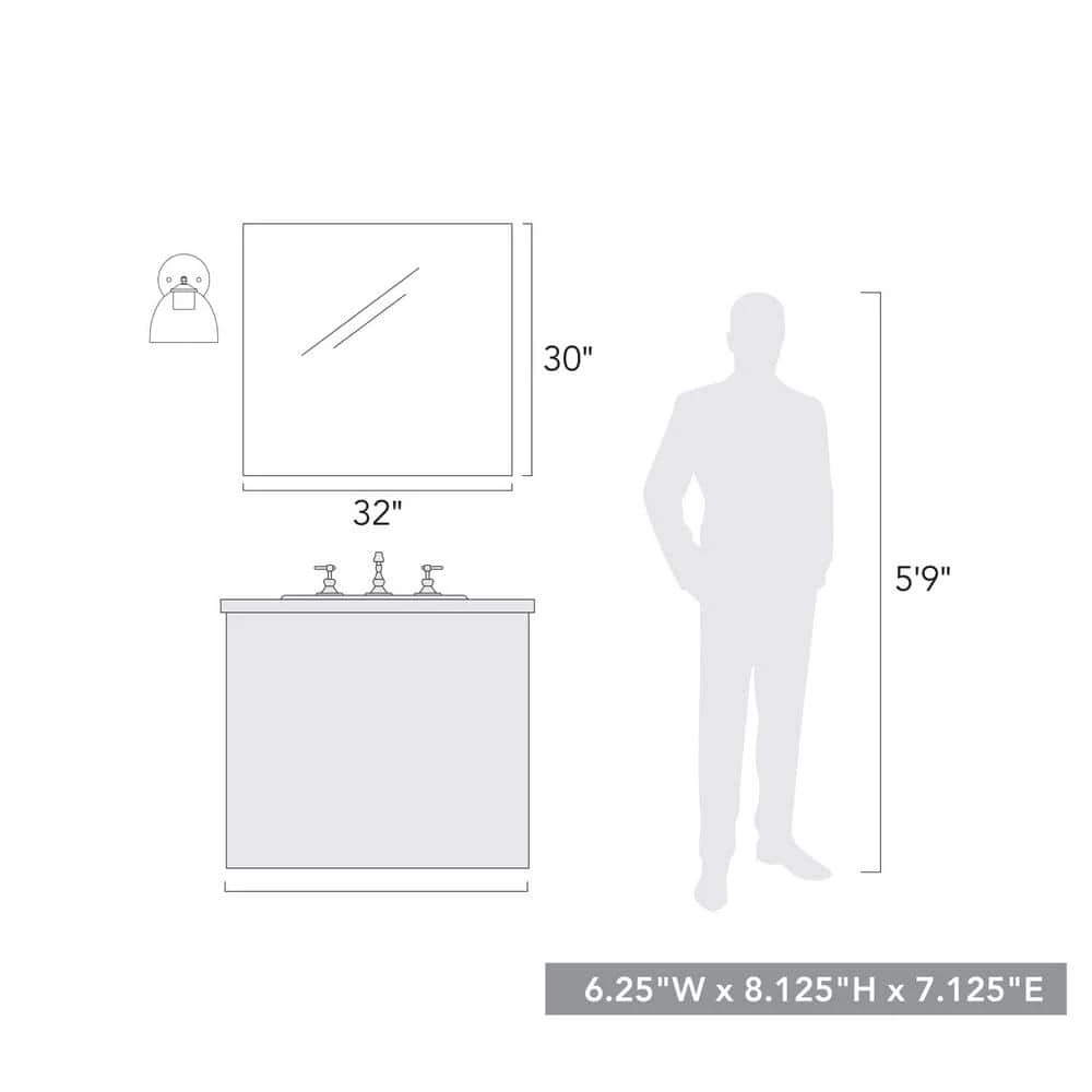 Roxie 1-Light Matte Black Clear Glass Wall Sconce by Golden Lighting 7 Roxie 1-Light Matte Black Clear Glass Wall Sconce by Golden Lighting - Image 5