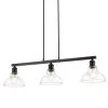 Carver 3-Light Matte Black Linear Pendant with Glass Shade by Golden Lighting 2 Carver 3-Light Matte Black Linear Pendant with Glass Shade by Golden Lighting -Golden Lighting Shop matte black golden lighting chandeliers 0305 lp blk clr 64 1000