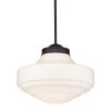 Ingalls 1-Light Matte Black Large Pendant with Glass Shade by Golden Lighting 2 Ingalls 1-Light Matte Black Large Pendant with Glass Shade by Golden Lighting -Golden Lighting Shop matte black golden lighting chandeliers 0508 l blk vmg 64 1000