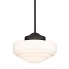 Ingalls 1-Light Matte Black Medium Pendant with Glass Shade by Golden Lighting -Golden Lighting Shop matte black golden lighting chandeliers 0508 m blk vmg 64 1000