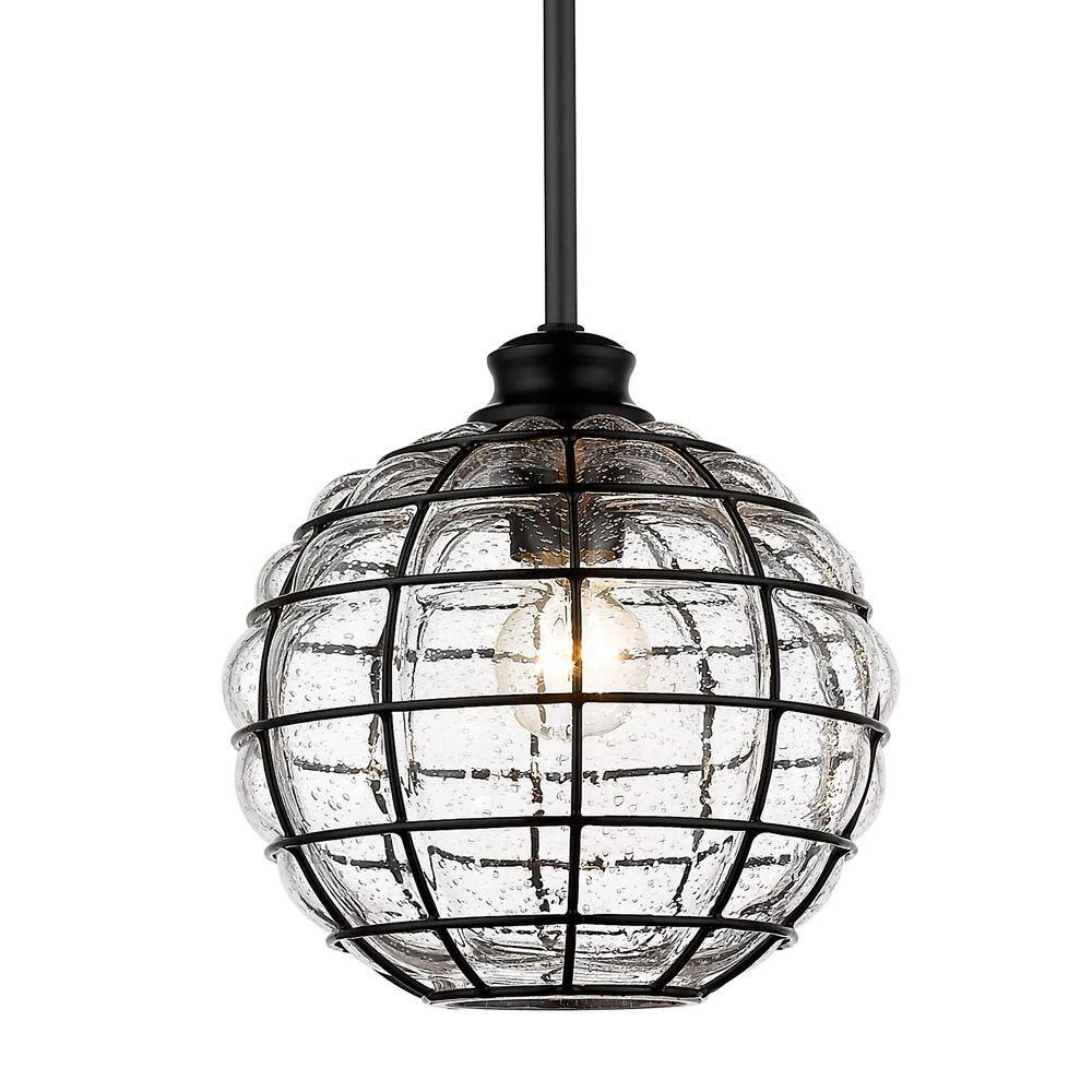 Powell 1-Light Matte Black Pendant by Golden Lighting 7 Powell 1-Light Matte Black Pendant by Golden Lighting - Image 5