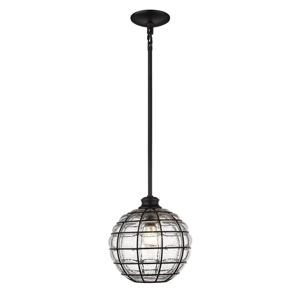 Powell 1-Light Matte Black Pendant by Golden Lighting 5 Powell 1-Light Matte Black Pendant by Golden Lighting - Image 3
