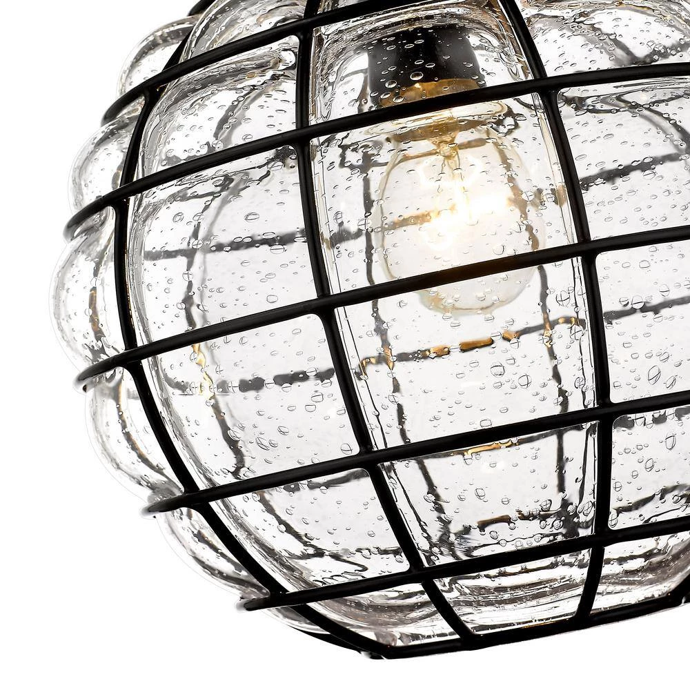 Powell 1-Light Matte Black Pendant by Golden Lighting 8 Powell 1-Light Matte Black Pendant by Golden Lighting - Image 6