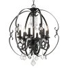Ella 6-Light Matte Black Chandelier by Golden Lighting -Golden Lighting Shop matte black golden lighting chandeliers 1323 6 blk 64 1000
