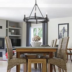 Weaver 6-Light Matte Black Candle Chandelier by Golden Lighting 13 Weaver 6-Light Matte Black Candle Chandelier by Golden Lighting -Golden Lighting Shop matte black golden lighting chandeliers 1417 6 blk 31 1000