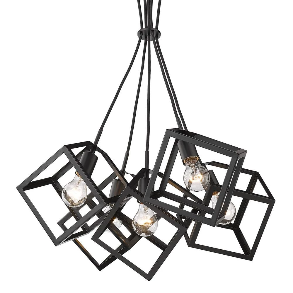 Cassio 5 Light Pendant by Golden Lighting 6 Cassio 5 Light Pendant by Golden Lighting - Image 4