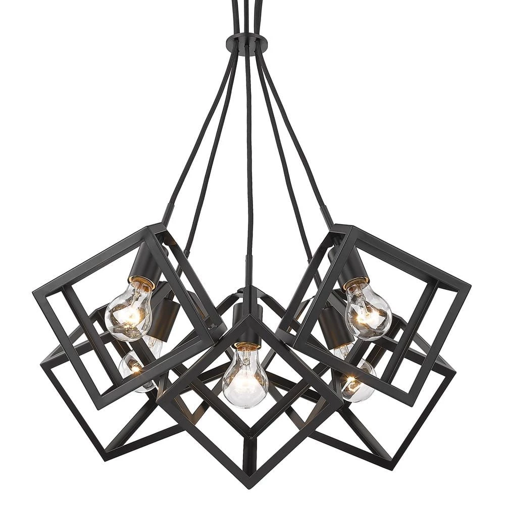 Cassio 5 Light Pendant by Golden Lighting 5 Cassio 5 Light Pendant by Golden Lighting - Image 3