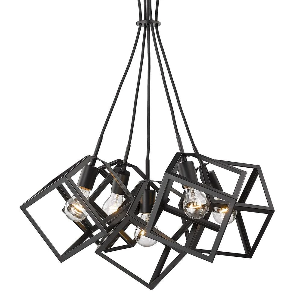 Cassio 5 Light Pendant by Golden Lighting 3 Cassio 5 Light Pendant by Golden Lighting