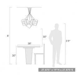 Cassio 5 Light Pendant by Golden Lighting 15 Cassio 5 Light Pendant by Golden Lighting -Golden Lighting Shop matte black golden lighting chandeliers 2086 5p blk 76 1000