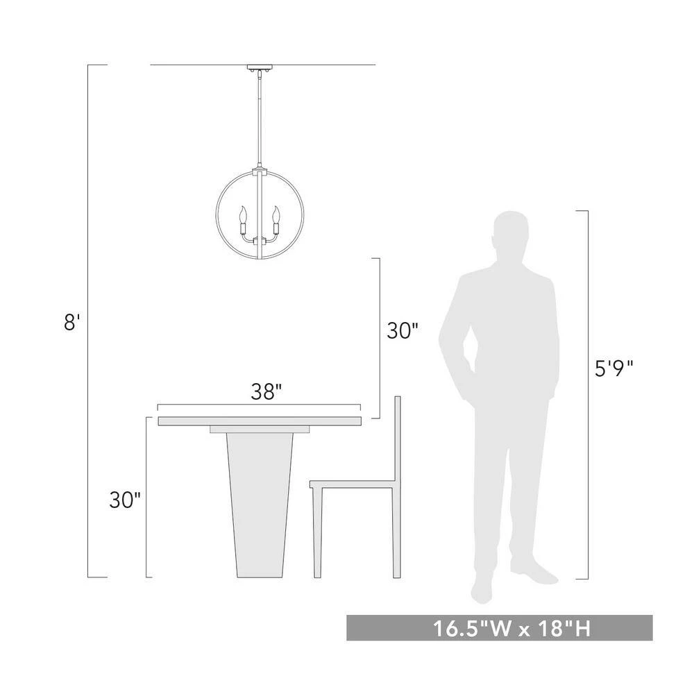 Colson 4-Light Matte Black Globe Chandelier by Golden Lighting 6 Colson 4-Light Matte Black Globe Chandelier by Golden Lighting - Image 4