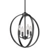 Colson 4-Light Matte Black Globe Chandelier by Golden Lighting -Golden Lighting Shop matte black golden lighting chandeliers 3167 4p blk 64 1000
