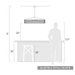 Bailey 6-Light Matte Black Linear Pendant with Metal Chicken Wire Shade by Golden Lighting -Golden Lighting Shop matte black golden lighting chandeliers 3171 lp blk cw fa 1000