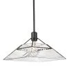 Kepler 1-Light Matte Black Standard Pendant Light with Water Glass Shade by Golden Lighting -Golden Lighting Shop matte black golden lighting chandeliers 3308 m blk wtg 64 1000