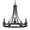 Saldano 5-Light Matte Black Chandelier by Golden Lighting 1 Saldano 5-Light Matte Black Chandelier by Golden Lighting -Golden Lighting Shop matte black golden lighting chandeliers 3863 5 blk 64 1000