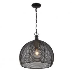 Calypso 1-Light Matte Black Pendant with Metal Shade by Golden Lighting -Golden Lighting Shop matte black golden lighting chandeliers 6802 m blk 1f 1000