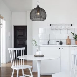 Calypso 1-Light Matte Black Pendant with Metal Shade by Golden Lighting -Golden Lighting Shop matte black golden lighting chandeliers 6802 m blk 31 1000