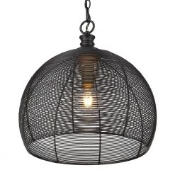 Calypso 1-Light Matte Black Pendant with Metal Shade by Golden Lighting -Golden Lighting Shop matte black golden lighting chandeliers 6802 m blk 4f 1000