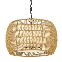 Everly 4-Light Matte Black Chandelier with Other Shade by Golden Lighting