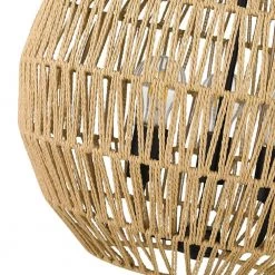 Florence 3-Light Matte Black Globe Pendant with Natural Raphia Rope Shade by Golden Lighting 10 Florence 3-Light Matte Black Globe Pendant with Natural Raphia Rope Shade by Golden Lighting -Golden Lighting Shop matte black golden lighting chandeliers 6933 3p blk nr 1f 1000