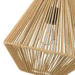 Valentina 1-Light Matte Black Lantern Pendant with Natural Raphia Rope Shade by Golden Lighting -Golden Lighting Shop matte black golden lighting chandeliers 6937 m blk nr 1f 1000