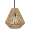 Valentina 1-Light Matte Black Lantern Pendant with Natural Raphia Rope Shade by Golden Lighting -Golden Lighting Shop matte black golden lighting chandeliers 6937 m blk nr 64 1000