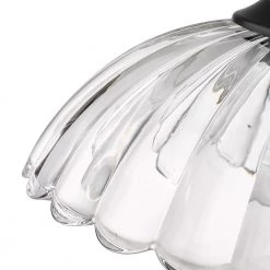 Audra 1-Light Matte Black Empire Pendant Light with Clear Glass Shade by Golden Lighting -Golden Lighting Shop matte black golden lighting chandeliers 6952 m blk clr 44 1000