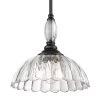 Audra 1-Light Matte Black Empire Pendant Light with Clear Glass Shade by Golden Lighting -Golden Lighting Shop matte black golden lighting chandeliers 6952 m blk clr 64 1000