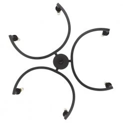 Ellyn 6-Light Matte Black Starburst Chandelier by Golden Lighting 12 Ellyn 6-Light Matte Black Starburst Chandelier by Golden Lighting -Golden Lighting Shop matte black golden lighting chandeliers 8209 6 blk 44 1000