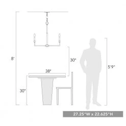 Ellyn 6-Light Matte Black Starburst Chandelier by Golden Lighting 13 Ellyn 6-Light Matte Black Starburst Chandelier by Golden Lighting -Golden Lighting Shop matte black golden lighting chandeliers 8209 6 blk 76 1000