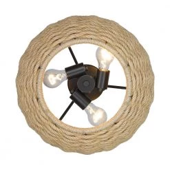 Hathaway 16.25 in. 3-Light Matte Black Semi-Flush Mount by Golden Lighting -Golden Lighting Shop matte black golden lighting flush mount lights 1073 sf blk 4f 1000