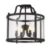 Payton 16 in. 4-Light Matte Black Semi-Flush Mount by Golden Lighting -Golden Lighting Shop matte black golden lighting flush mount lights 1157 sf blk 64 1000
