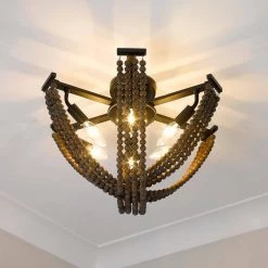 Samba 13.25 in. 6-Light Matte Black Semi-Flush Mount by Golden Lighting 9 Samba 13.25 in. 6-Light Matte Black Semi-Flush Mount by Golden Lighting -Golden Lighting Shop matte black golden lighting flush mount lights 1896 6sf blk wb 4f 1000