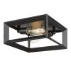 Smyth 11.5 in. 2-Light Matte Black Flush Mount by Golden Lighting 2 Smyth 11.5 in. 2-Light Matte Black Flush Mount by Golden Lighting -Golden Lighting Shop matte black golden lighting flush mount lights 2073 fm blk 64 1000