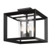 Smyth 12 in. 3-Lights Matte Black Semi-Flush Mount by Golden Lighting 1 Smyth 12 in. 3-Lights Matte Black Semi-Flush Mount by Golden Lighting -Golden Lighting Shop matte black golden lighting flush mount lights 2073 sf12 blk clr 64 1000