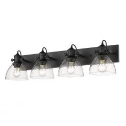 Hines 34.5 in. 4-Light Matte Black Semi-Flush Mount by Golden Lighting 9 Hines 34.5 in. 4-Light Matte Black Semi-Flush Mount by Golden Lighting -Golden Lighting Shop matte black golden lighting flush mount lights 3118 4sf blk sd 1f 1000