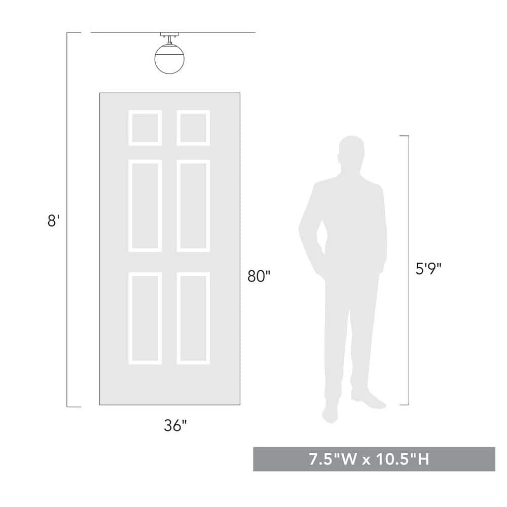 Dixon 10.5 in. 1-Light Matte Black Semi-Flush Mount by Golden Lighting 3 Dixon 10.5 in. 1-Light Matte Black Semi-Flush Mount by Golden Lighting