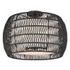 Everly 19 in. 4-Light Matte Black Semi-Flush Mount with Black Rattan Shade by Golden Lighting -Golden Lighting Shop matte black golden lighting flush mount lights 6805 4sf blk mbr 64 1000