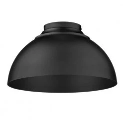 Zoey 13.75 in. 3-Light Matte Black Flush Mount by Golden Lighting 9 Zoey 13.75 in. 3-Light Matte Black Flush Mount by Golden Lighting -Golden Lighting Shop matte black golden lighting flush mount lights 6956 fm blk blk 4f 1000