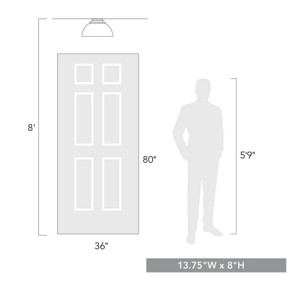 Zoey 13.75 in. 3-Light Matte Black Flush Mount by Golden Lighting 7 Zoey 13.75 in. 3-Light Matte Black Flush Mount by Golden Lighting - Image 5