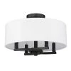 Eliana 15.5 in. 4-Light Matte Black Semi-Flush Mount by Golden Lighting