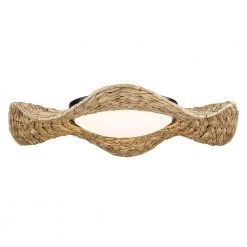 Macy 21 in. Matte Black Flush Mount by Golden Lighting