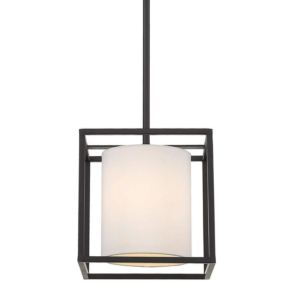 Manhattan 1-Light Mini Pendant in Matte Black by Golden Lighting 6 Manhattan 1-Light Mini Pendant in Matte Black by Golden Lighting - Image 4