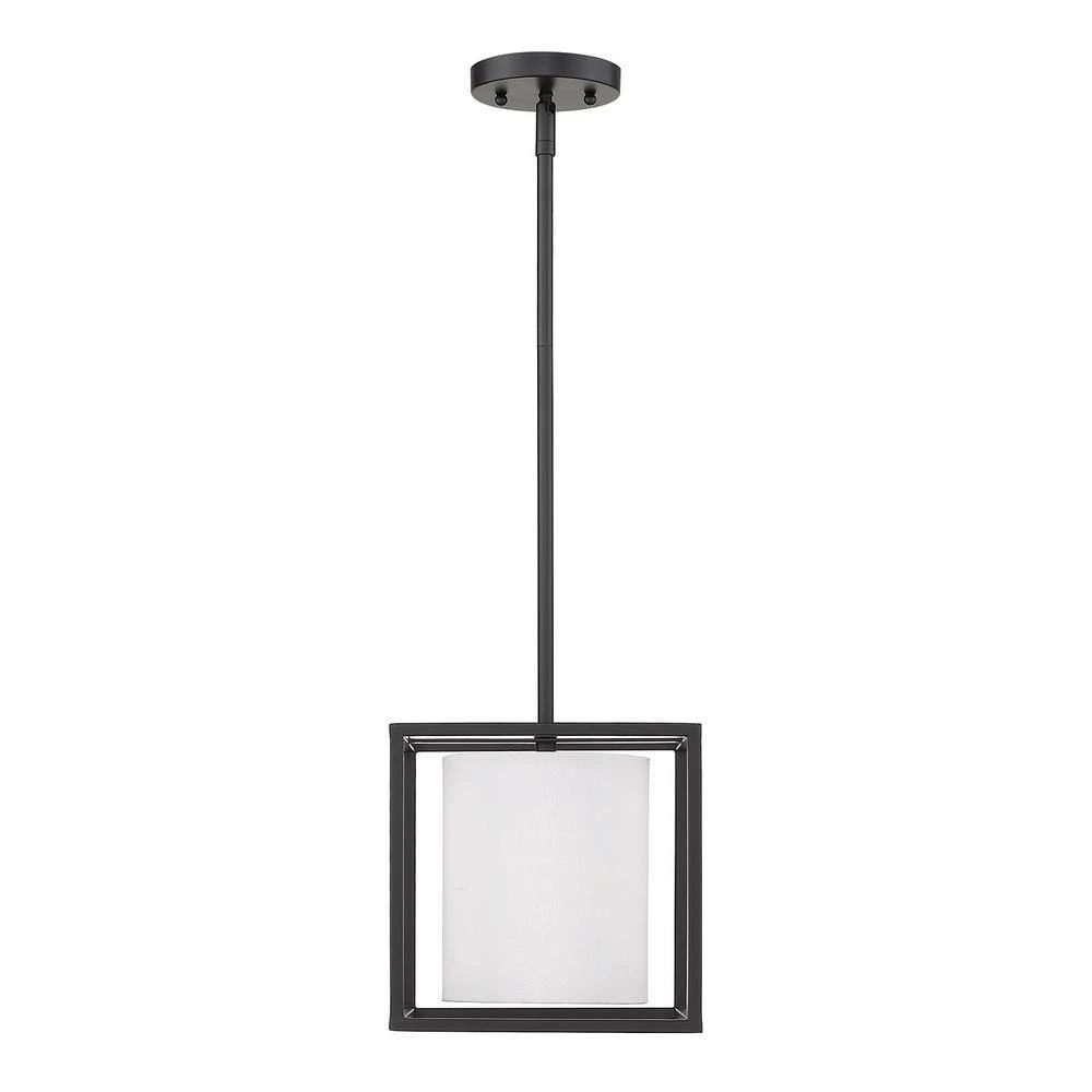 Manhattan 1-Light Mini Pendant in Matte Black by Golden Lighting 5 Manhattan 1-Light Mini Pendant in Matte Black by Golden Lighting - Image 3