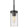 Winslett 1-Light Matte Black Mini Pendant by Golden Lighting 2 Winslett 1-Light Matte Black Mini Pendant by Golden Lighting -Golden Lighting Shop matte black golden lighting pendant lights 7011 m1l blk clr 64 1000