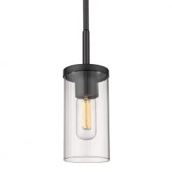 Winslett 1-Light Matte Black Mini Pendant by Golden Lighting