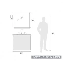 Manhattan Matte Black 1-Light Bath Vanity by Golden Lighting -Golden Lighting Shop matte black golden lighting vanity lighting 2243 ba1 blk op fa 1000